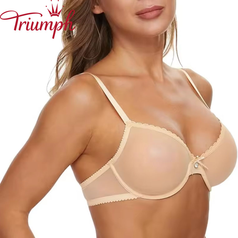 Triumf Biustonosz push-up modelujący sylwetkę w dużych rozmiarach🌺